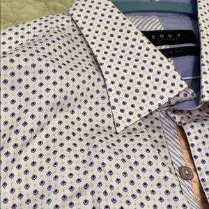 Men’s XXL pink and purple button down